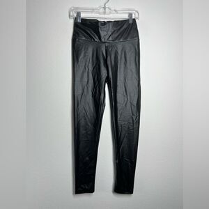 Shein Vegan Leather Leggings Black Size 6 Condition like new